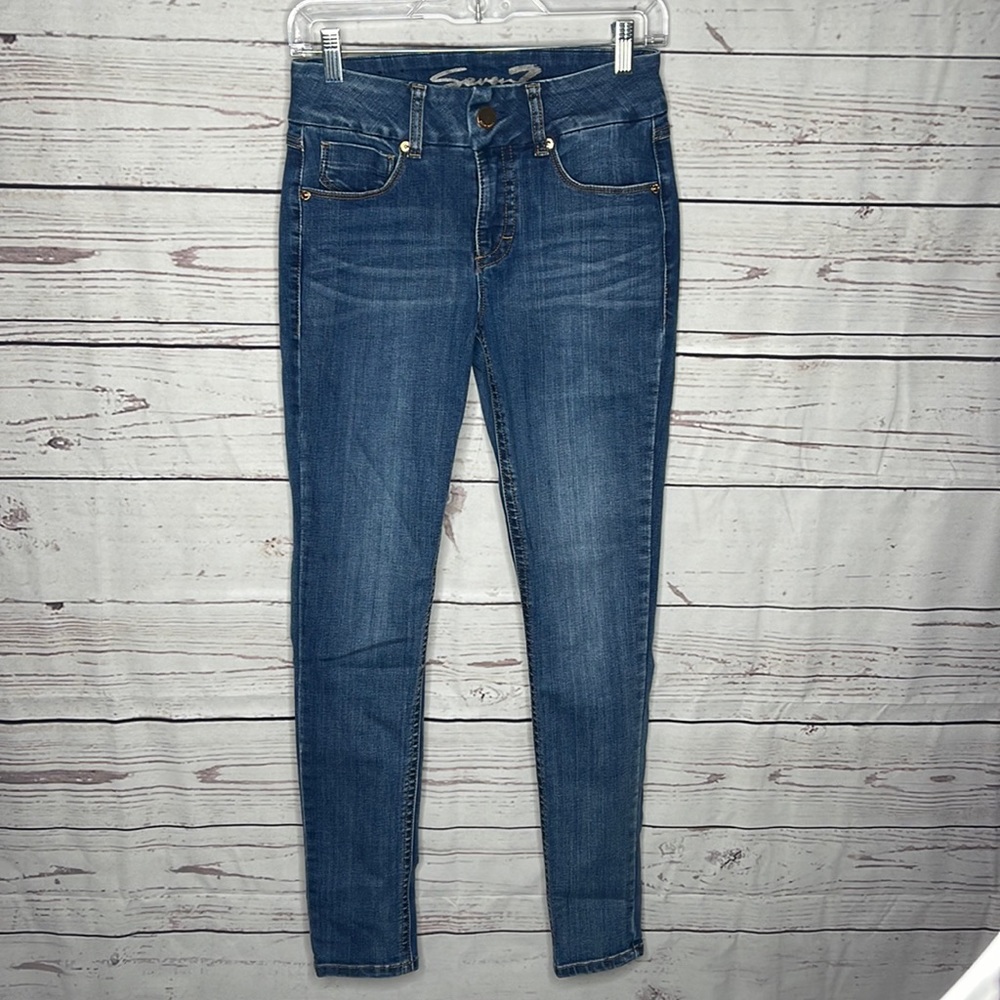 Seven 7 Skinny Stretch Tummyless Jeans Sz 6!
